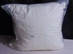 26X26 Euro French Linen Feather & Down Throw Pillow - White - Bokser Home