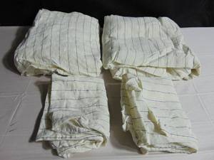 Bokser Home Queen - 100% French Linen Sheet Set Charcoal Pencil Strip