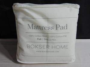 Bokser Home Mattress Pad - Full - 54 x 75 100% Cotton