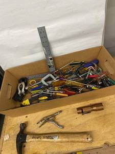 Lot Including Hand Tools Screwdrivers Pliers Hammer Multi-Tool