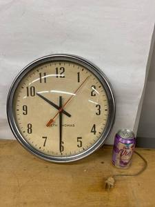 Seth Thomas Manager-12 Electric Wall Clock Industrial School Office