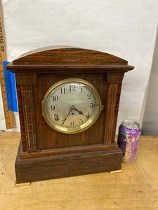 Seth Thomas Adamantine Mantel Clock Chiming Shelf Clock See Photos