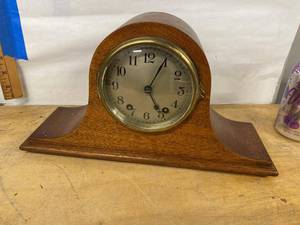 Seth Thomas Tambour Mantel Clock 8 Day B-51-M Wood Case Untested