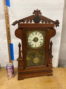 Seth Thomas Gingerbread Mantel Clock Victorian Walnut Case Repair