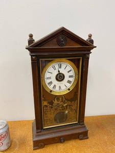 Seth Thomas Antique Mantel Clock Wood Case Pendulum Untested