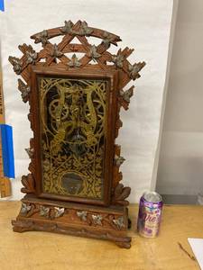 Seth Thomas Antique Shelf Clock Open Escapement Walnut Case Untested