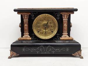 Seth Thomas Adamantine Mantel Clock No 102 Antique Shelf Clock