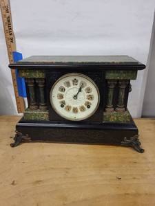 Vintage Mantel Clock With Mechanical Movement