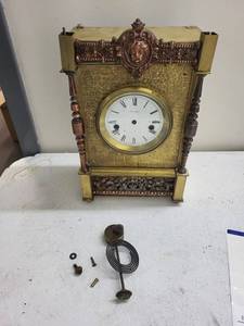 Antique Seth Thomas Mantel Clock With Pendulum Parts