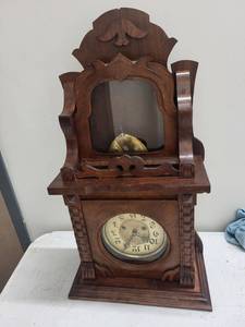 Vintage Ornate Wooden Wall Clock