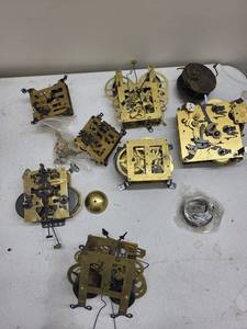 Vintage Clock Movement Parts Mixed Lot