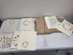 Seth Thomas Clock Dial Transfer Sheet Mixed Lot