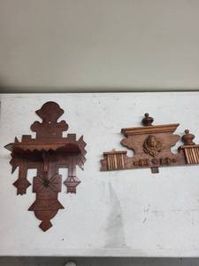 Ornate Wooden Wall Shelves (Lot of 2)