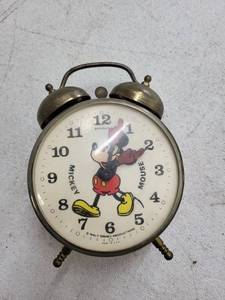Vintage Bradley Mickey Mouse Alarm Clock