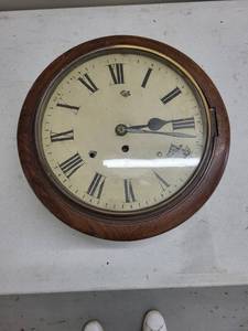 Vintage Round Wall Clock With Roman Numerals