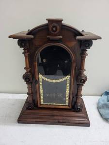 Ornate Wooden Mantel Clock Case