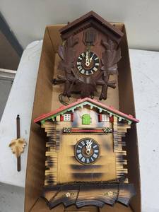Cuckoo Clock Pair (Lot of 2)