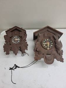 German Cuckoo Clock Pair - One 8 Day