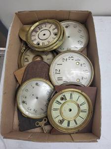 Antique Clock Dials & Bezels Mixed Lot