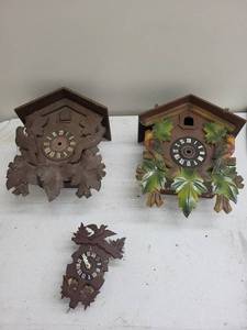 German Cuckoo Clocks (Lot of 3)