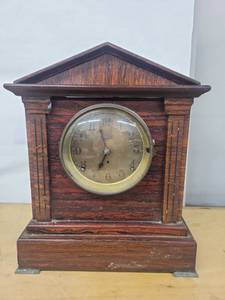 Seth Thomas Sonora Chime Mantel Shelf Clock Wood Case Antique
