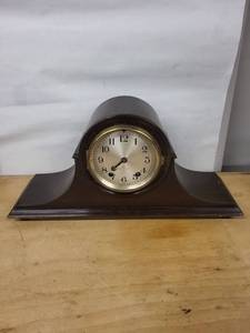 Seth Thomas Tambour Mantel Clock Wind Up Wood Case Made in USA