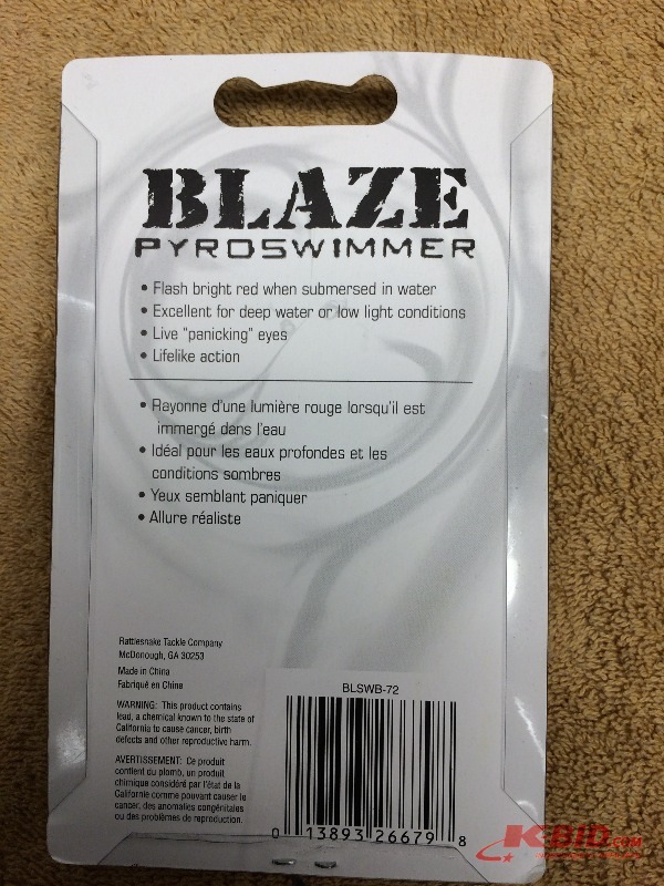 Blaze Pyro Swimmer Fishing Lures   lot of 4 packs a total of 8 lures