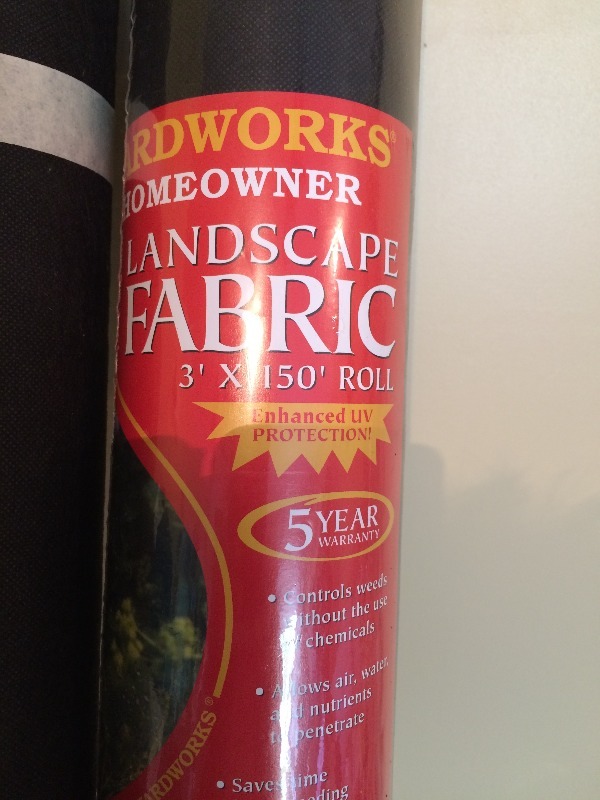 Landscaping Fabric  1 full roll and 1 almost full roll