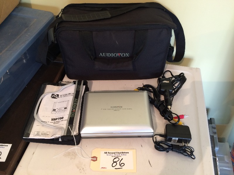 Audiovox & LCD Monitor & DVD Player - includes cords, case and accessories  works