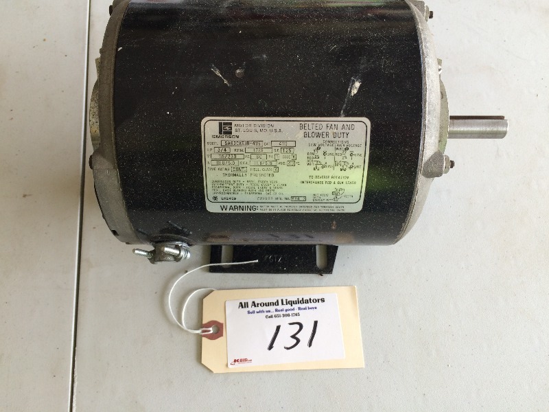 Blower Motor  115v230 v  34 hp 1725 rpm  NewOld Stock  never used  Works