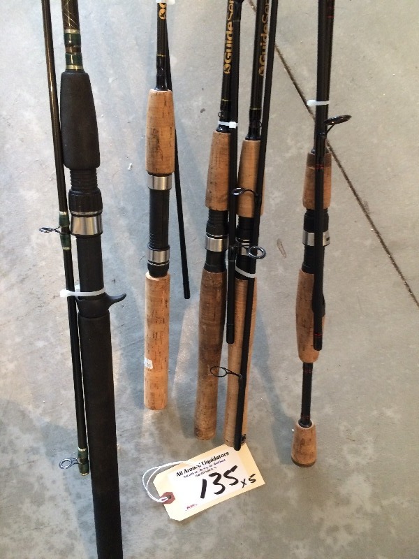 2 piece Fishing Rods - Lot of 5