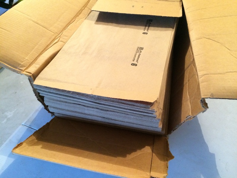 Jiffy Reinforced Mailers 12 12 x 19  approx. 250  clean product