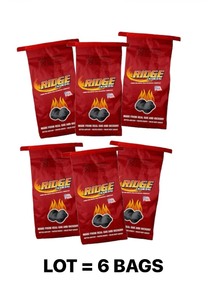 6 BAGS - RIDGE Charcoal Briquets - 16 lb each
