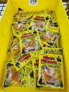 50 pkgs MIMIC MINNOW TAILS - sunset tiger stripe