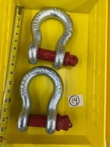 LOT of 2 -- 1 14  12 ton CLEVISES - Screw Pin