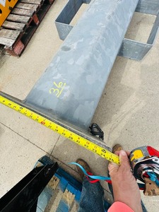 Large, extremely HD -  GALVANIZED PEDESTAL - 15 ft high (long)