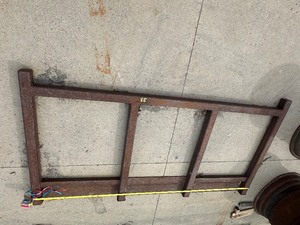 Heavy STEEL FRAME - roughly 4 x 8