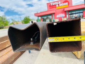 LOT of 2 - SQUARE TUBING - 6x6 - 11 FT L