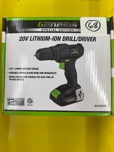 GENESIS 20V DRILL  DRIVER KIT