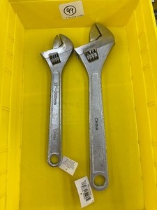 2 ADJUSTABLE WRENCHES - 12, 15