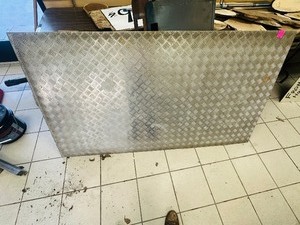 Sheet of Aluminum DOCK DECKING - remnant 6 ft 1 x 39.5