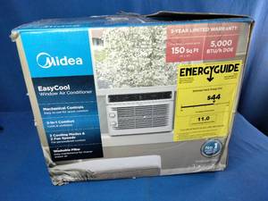 Midea EasyCool 5,000 BTU Window Air Conditioner.