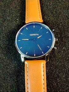 Brand New Mens Geneva minimalist quartz wristwatch