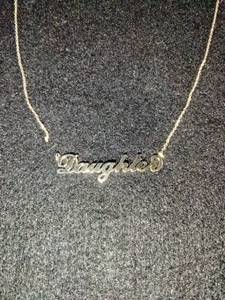 14 Karat Gold Over Silver Necklace Daughter