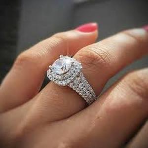 Brand new Womens Silver Stone Ring Size 10