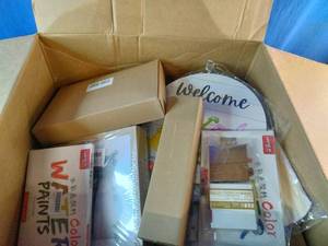 This appears to be a haul of home decor and art supplies