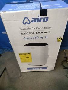 Airo Comfort portable air conditioner, specifically the 8,000 BTU