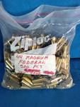 500 pieces of spent, unprimed .44 Magnum Federal brass casings intended for ammunition reloading.