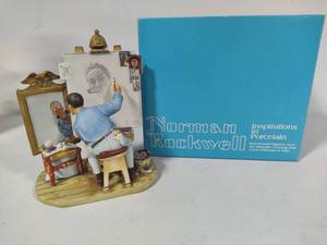Norman Rockwell Self Portrait Figurine wOriginal Box
