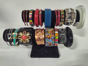 Lot of Colorful Costume Bracelets